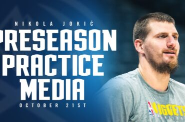 Nikola Jokić Post Practice Media 🎙 | Denver Nuggets Preseason