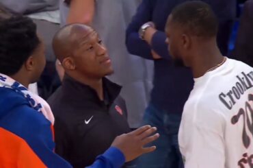 Julius Randle gets into heated altercation with a Knicks assistant coach 😳