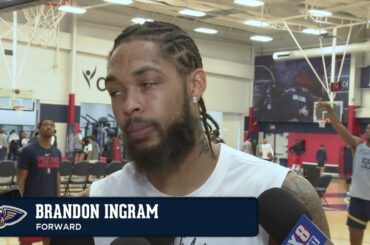 Brandon Ingram on playing in smaller lineups, Lonzo Ball | New Orleans Pelicans