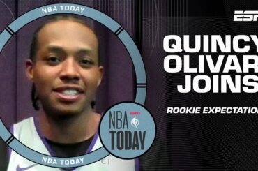 Quincy Olivari reacts to signing his rookie contract with the Lakers! 👏 | NBA Today