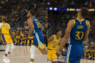 Steph Curry does the shimmy right after DLo did the shimmy to him 😂