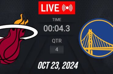 NBA LIVE! Miami Heat vs Golden State Warriors | October 23, 2024 | Warriors vs Heat 2K25