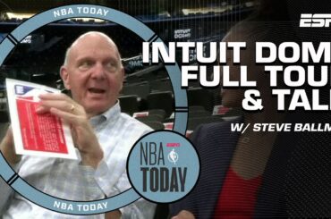 INTUIT DOME TOUR! Steve Ballmer shows me around & we look at some Clippers throwbacks! | NBA Today