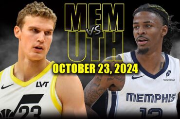 Memphis Grizzlies vs Utah Jazz Full Game Highlights - October 23, 2024 | 2024-25 NBA Season