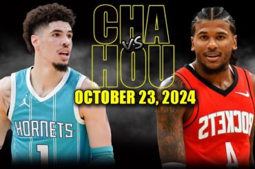 Charlotte Hornets vs Houston Rockets Full Game Highlights - October 23, 2024 | 2024-25 NBA Season