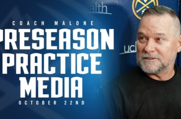 Coach Malone Post Practice Media 🎙 | Denver Nuggets Preseason