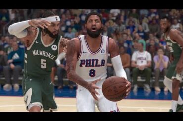 Philadelphia 76ers vs Milwaukee Bucks Full Game Highlights | NBA Today 10/23/2024 - NBA 2K25 Sim