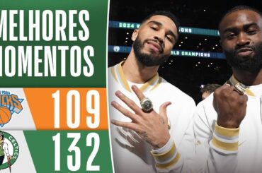 TATUM FAZ DUPLO-DUPLO, E CELTICS IGUALAM RECORDE DE '3' NA HISTÓRIA DA NBA I Melhores momentos