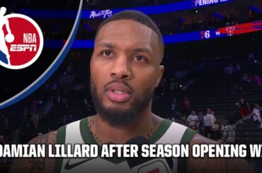 Dame says the Bucks have grown through the criticism after season opening win 👏 | NBA on ESPN