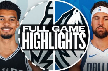 SPURS at MAVERICKS | FULL GAME HIGHLIGHTS | October 24, 2024