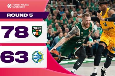 STRONG First Half Paves the Way | Zalgiris - Maccabi | BASKETBALL HIGHLIGHTS R5