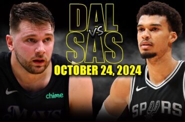 Dallas Mavericks vs San Antonio Spurs Full Game Highlights - October 24, 2024 | 2024-25 NBA Season