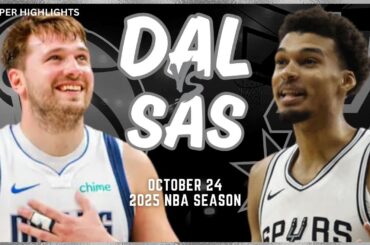 Dallas Mavericks vs San Antonio Spurs Full Game Highlights | Oct 24 | 2025 NBA Season