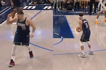 Luka Doncic knew Klay Thompson was gonna hit these 3's before he even shot them 😂