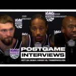 Domantas Sabonis, DeMar DeRozan, Coach Brown | Postgame Presser vs Timberwolves 10.24.24