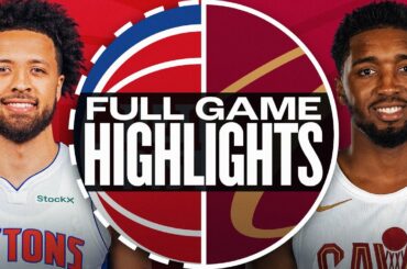 PISTONS at CAVALIERS | FULL GAME HIGHLIGHTS | October 25, 2024