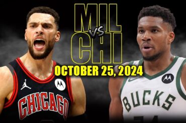 Milwaukee Bucks vs Chicago Bulls Full Game Highlights - October 25, 2024 | 2024-25 NBA Season