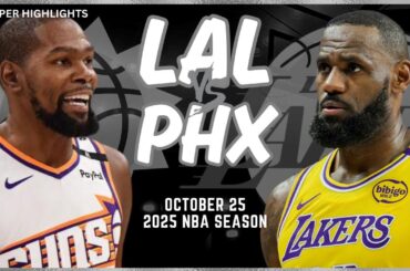 Los Angeles Lakers vs Phoenix Suns Full Game Highlights | Oct 25 | 2025 NBA Season