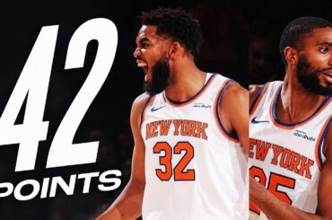 Karl-Anthony Towns & Mikal Bridges SHINE In Their MSG Debut! 🔥| October 25, 2024