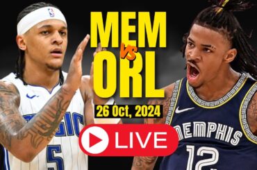 🔴LIVE : Memphis Grizzlies Vs Orlando Magic Full Game | NBA Live | Oct 26, 2024 | 2K