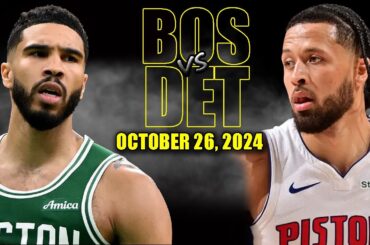 Boston Celtics vs Detroit Pistons Full Game Highlights - October 26, 2024 | 2024-25 NBA Season