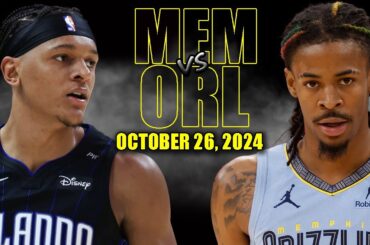 Orlando Magic vs Memphis Grizzlies Full Game Highlights - October 26, 2024 | 2024-25 NBA Season