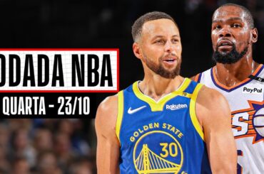 Curry beira TRIPLO-DUPLO, e Warriors vencem! Durant DECIDE contra os Clippers - Rodada NBA 23/10