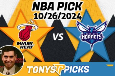 Miami Heat vs. Charlotte Hornets Pick 10/26/24 NBA Predictions