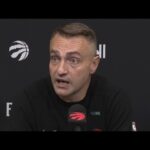 Toronto Raptors Coach Darko Rajaković Postgame after Beating 76ers