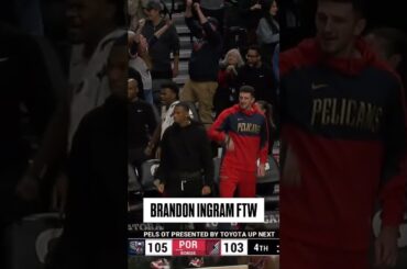 Brandon Ingram CLUTCH shot vs. Trail Blazers #pelicans #nba