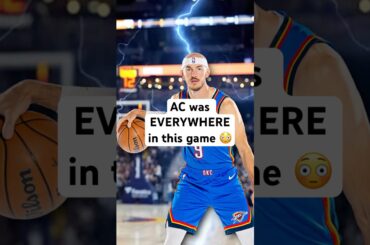 Alex Caruso makes his Oklahoma City Thunder debut!  #nba #basketball #okcthunder #thunderup