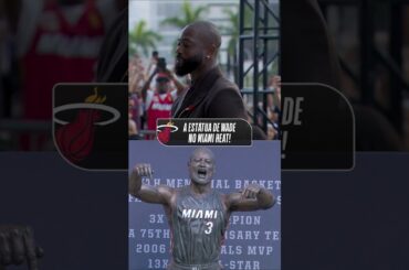 A estátua do Wade no Miami Heat! #shorts #basquete