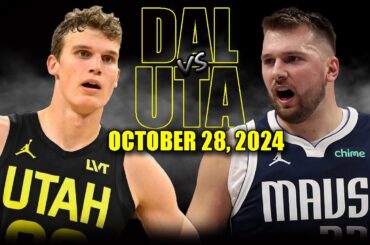 Dallas Mavericks vs Utah Jazz Full Game Highlights - October 28, 2024 | 2024-25 NBA Season