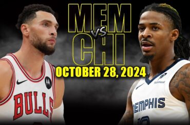 Memphis Grizzlies vs Chicago Bulls Full Game Highlights - October 28, 2024 | 2024-25 NBA Season