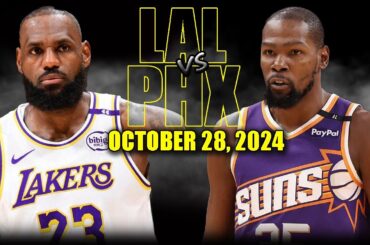 Los Angeles Lakers vs Phoenix Suns Full Game Highlights - October 28, 2024 | 2024-25 NBA Season