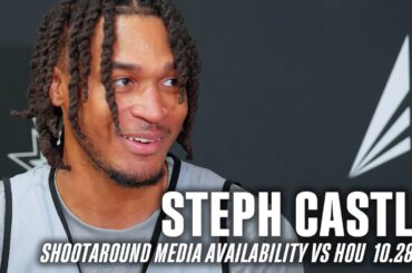 Stephon Castle Shootaround Media Availability vs HOU | 10.28.2024