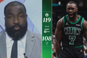 "Jaylen Brown is UNSTOPPABLE!" - ESPN reacts to Boston Celtics beat Bucks 119-108, Giannis 30 Pts