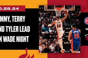 Jimmy, Tyler and Terry Combine For 62 Points 🏀 | Detroit Pistons vs. Miami HEAT | October 28, 2024