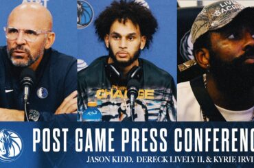 Jason Kidd, Dereck Lively II, Kyrie Irving | Post Game Press Conference vs UTA | 10/28/24