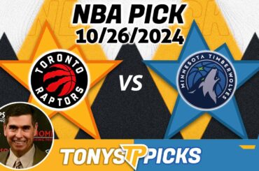 Toronto Raptors vs. Minnesota Timberwolves Pick 10/26/24 NBA Predictions