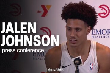 Hawks vs. Wizards Postgame Press Conference: Jalen Johnson