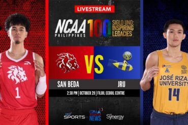 San Beda vs JRU (Men’s Basketball) | NCAA Season 100 - Replay