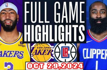 Los Angeles Lakers Vs LA Clippers FULL GAME Highlights Oct 29,2024 NBA Season