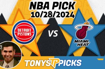 Detroit Pistons vs. Miami Heat Pick 10/28/24 NBA Predictions