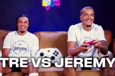 Tre Jones and Jeremy Sochan Face Off on NBA 2K!