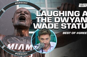 Dwyane Wade's statue gives Greenberg & the crew QUITE the laugh 😆 | #Greeny