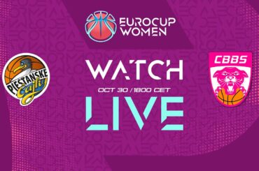 Piestanske Cajky v Charnay Basket | Full Basketball Game | EuroCup Women 2024-25