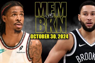 Memphis Grizzlies vs Brooklyn Nets Full Game Highlights - October 30, 2024 | 2024-25 NBA Season