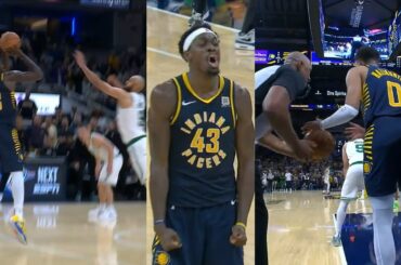 Pascal Siakam hits game winner then Haliburton gets sneaky to win vs Celtics