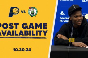 Indiana Pacers Postgame Media Availability vs Boston Celtics | October 30, 2024